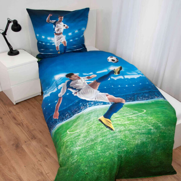 Young Collection Bettwäsche - Fußball Fallrückzieher - Gesamtaufnahme