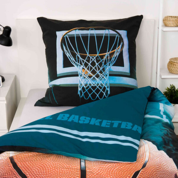 Young Collection Bettwäsche-Set ‘Basketball’-Umgeschlagen