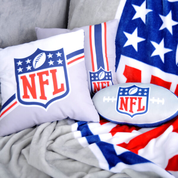 NFL Fanpaket Gesamtaufnahme der Produkte