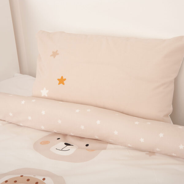 babybest® Bettwäsche-Set 'Little Friends' – 100x135 cm, Renforcé Kissen Rückseite