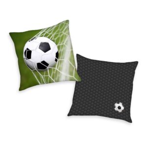 Young Collection Dekokissen 'Fußball' – 40x40 cm, Mikrofaser