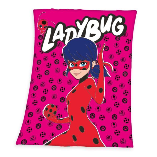 Produktbild Miraculous Fleece-Decke Ladybug