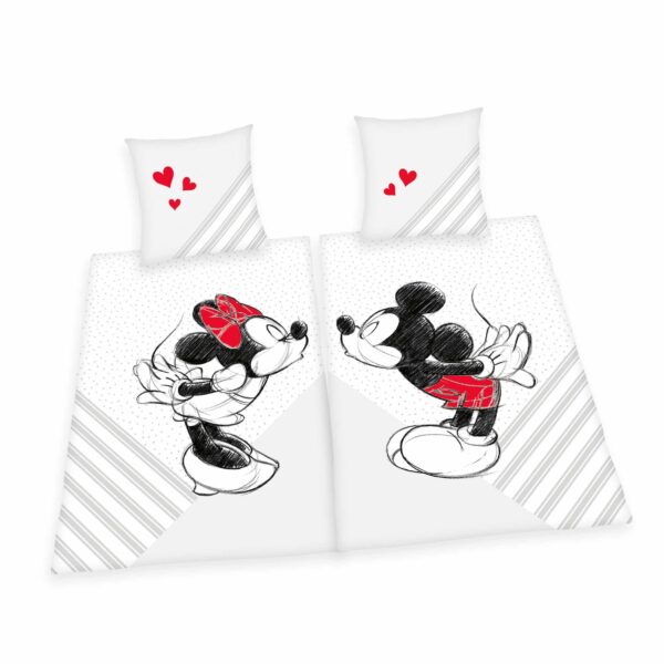 Produktbild Partnerbettwäsche Mickey & Minnie Mouse