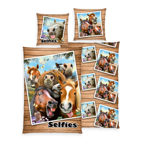 Produktbild Selfies Bettwäsche Pferde
