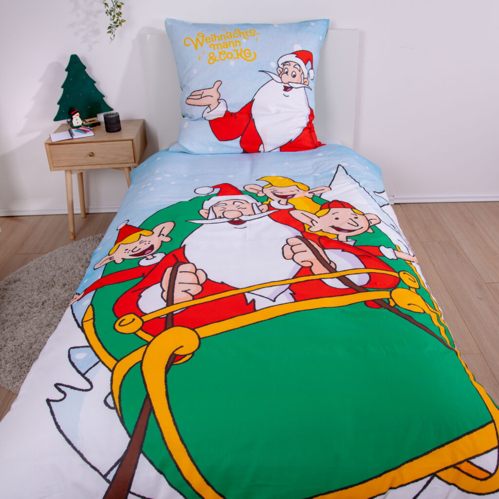 Weihnachtsmann & Co. KG Winterbettwäsche-Set 'Nordpol-Helden'