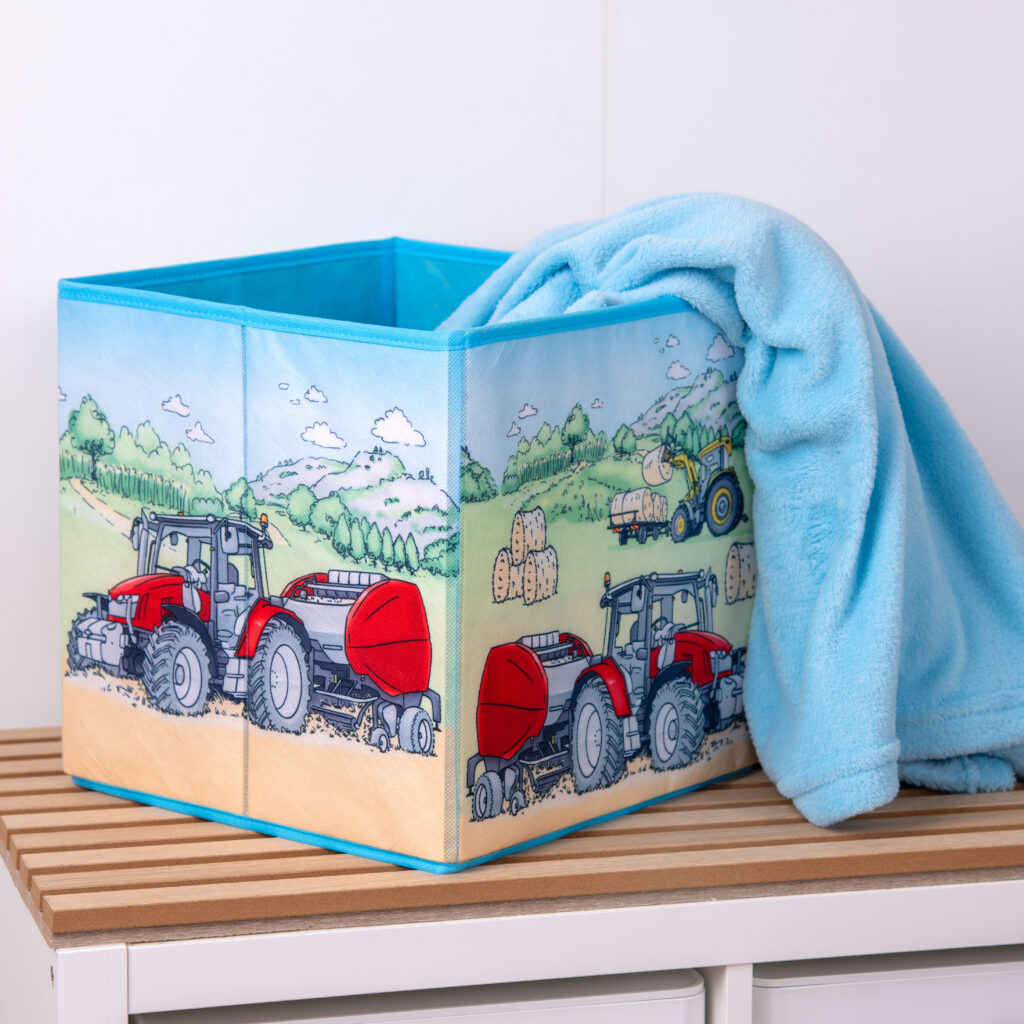 Young Collection Aufbewahrungsbox 'Traktor', 30x30x30 cm