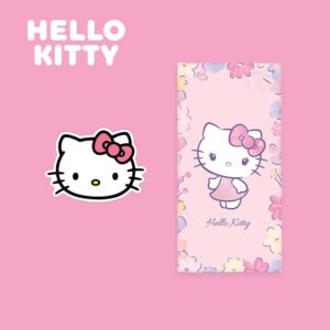 Hello Kitty Fan-Bundle ‘Flower & Kitty’ – Badetuch & Formkissen