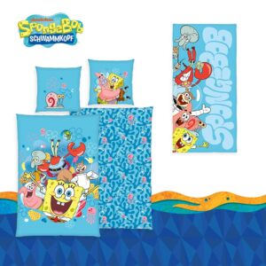 SpongeBob Fan-Bundle ‘Fun’ – Bettwäsche & Badetuch