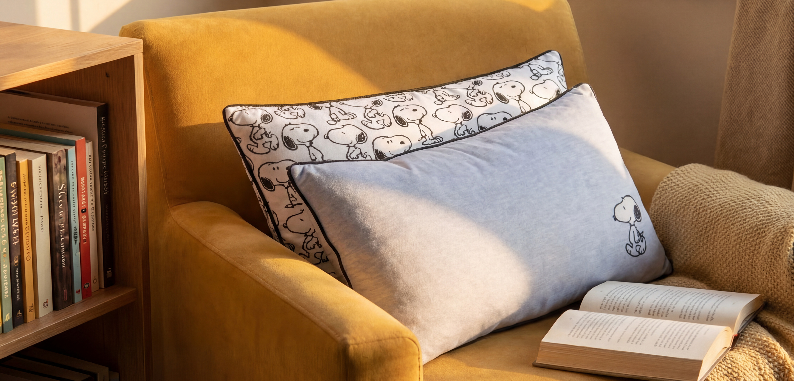 Auf dem Bild ist ein Dekokissen fürs Sofa zu sehen.