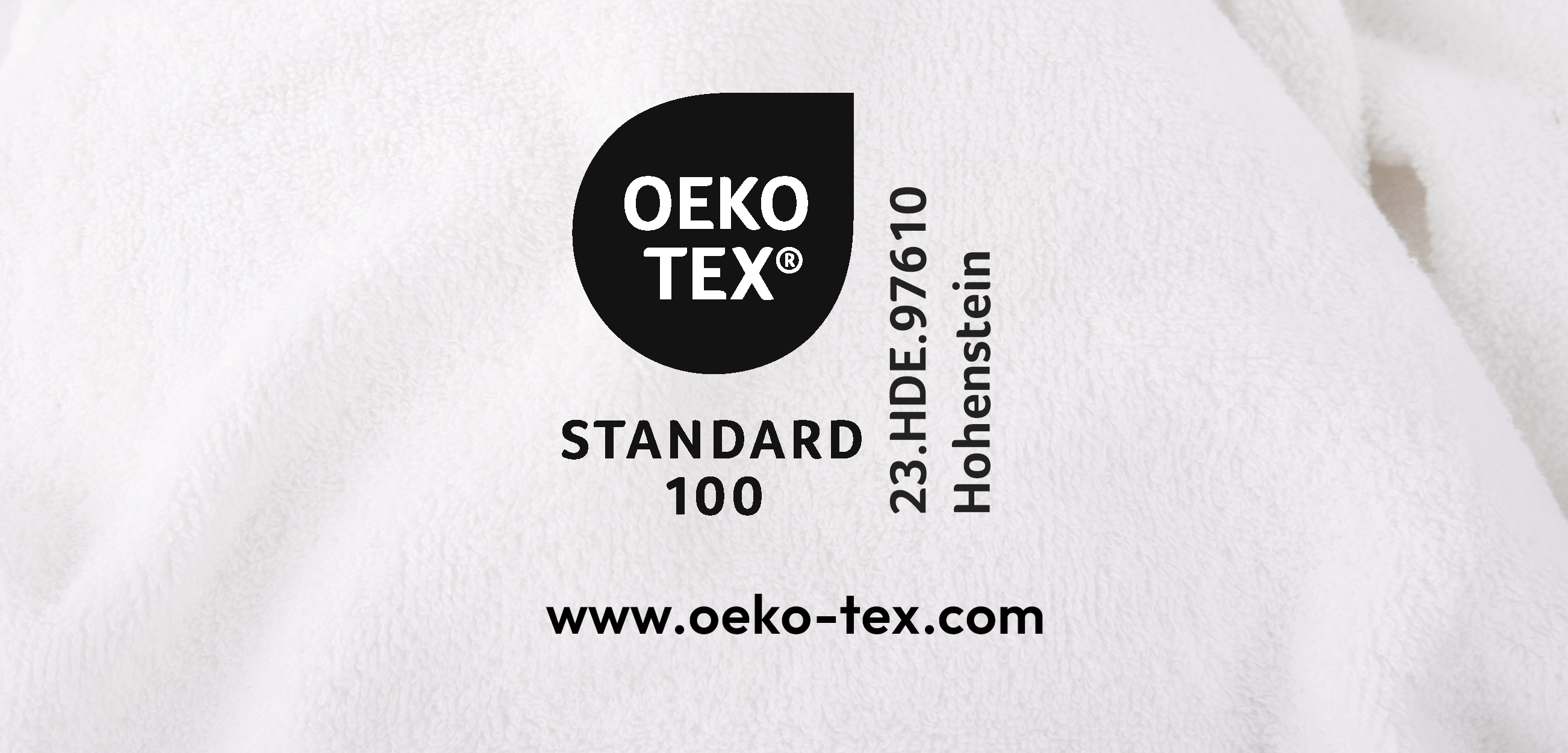 Saunahandtuch haben natürlich die Oekotex Zertifizierung.