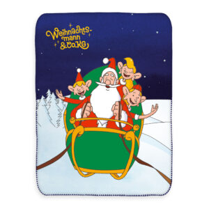 Weihnachtsmann & Co. KG Kuscheldecke ‘Nordpol Helden’ - 150x200 cm, Super Soft Velvet