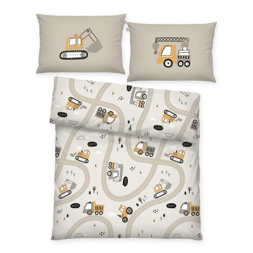 Produktbild babybest Winterbettwäsche Set Kleine Bauhelden