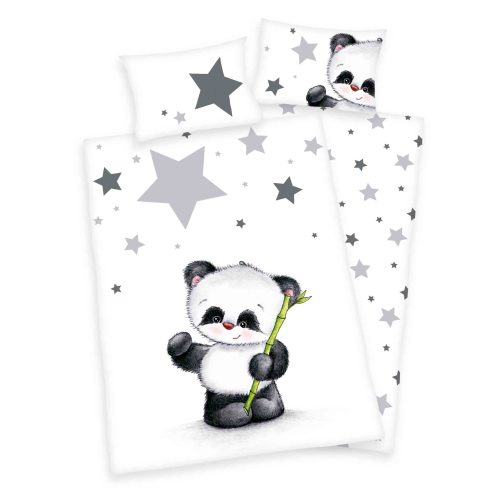babybettwaesche-graue-sterne-panda-babybest-85201