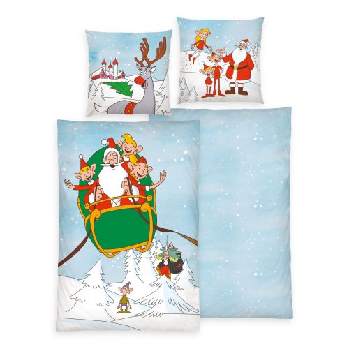 Produktbild Weihnachtsmann & Co KG Winterbettwäsche-Set Schlittenzauber